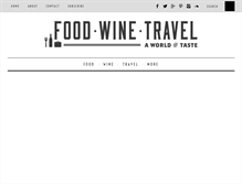Tablet Screenshot of foodwinetravel.com.au